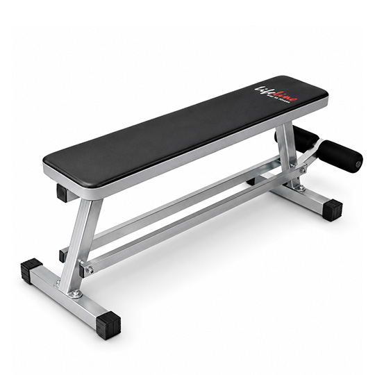 Lifeline LB 318 Flat Exercise Plain Bench with Dumbbell Stand